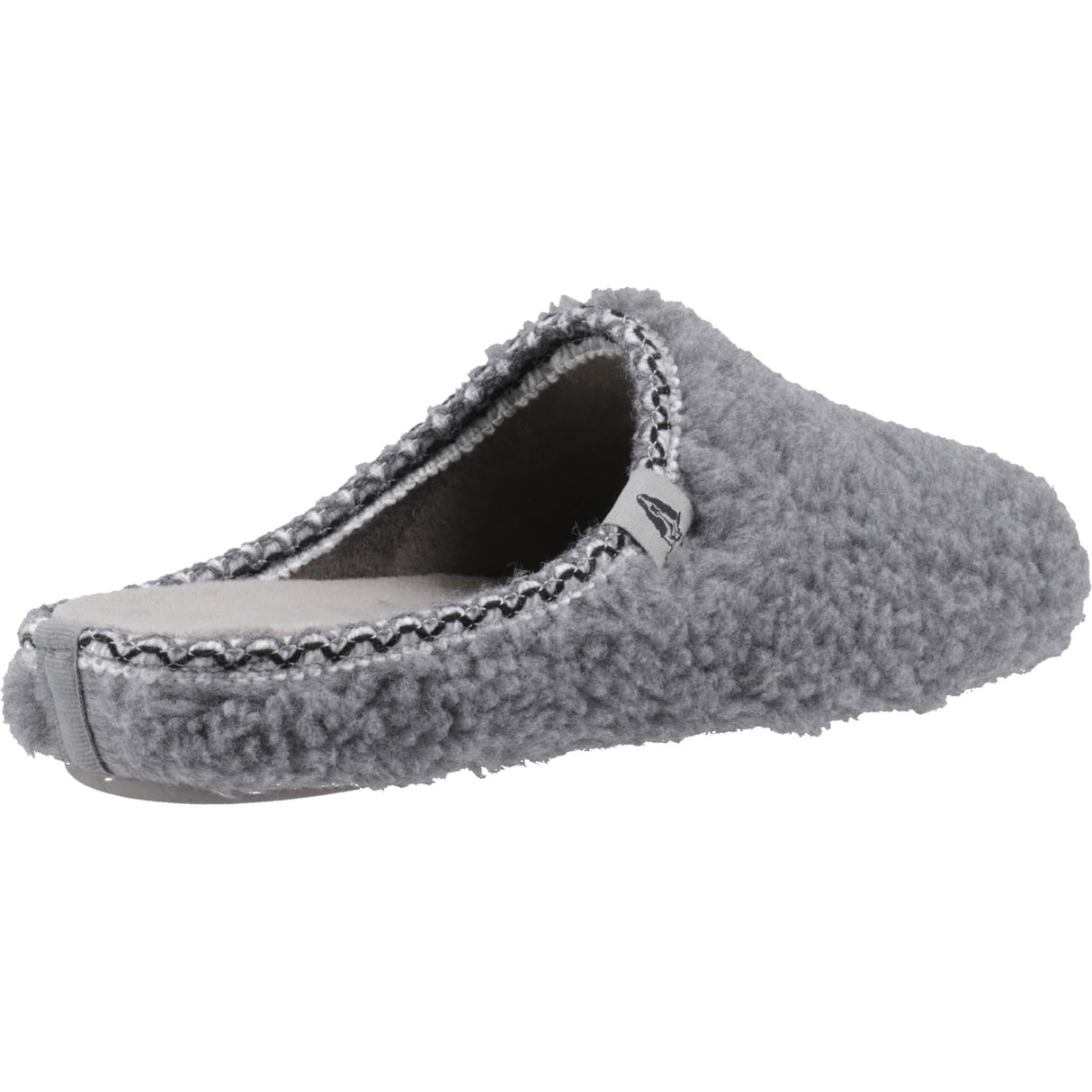 Hush Puppies Womens Good Slipper Teddy Mule Grey