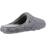 Hush Puppies Womens Good Slipper Teddy Mule Grey