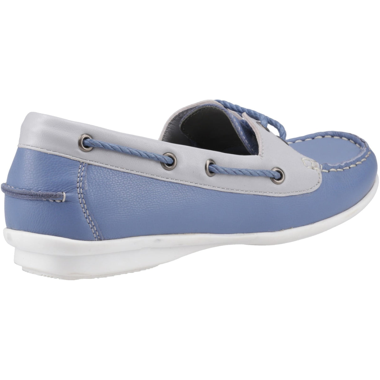 Hush Puppies Womens Irene Boat Shoe Blue