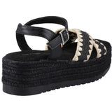 Hush Puppies Womens Jemma Espadrille Sandal Black