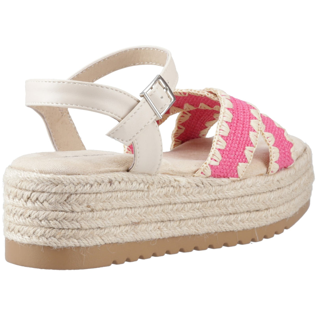 Hush Puppies Womens Jemma Espadrille Sandal Fuchsia