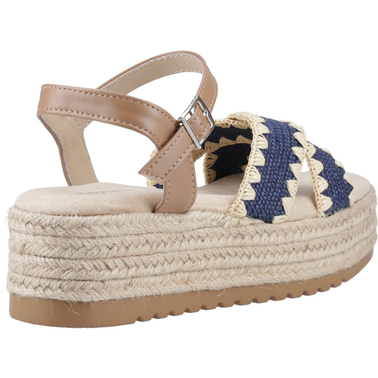 Hush Puppies Womens Jemma Espadrille Sandal Navy