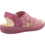 Hush Puppies Womens Sophia Elastic Cross Strap Red