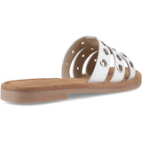 Hush Puppies Womens Taylor Stud Mule White
