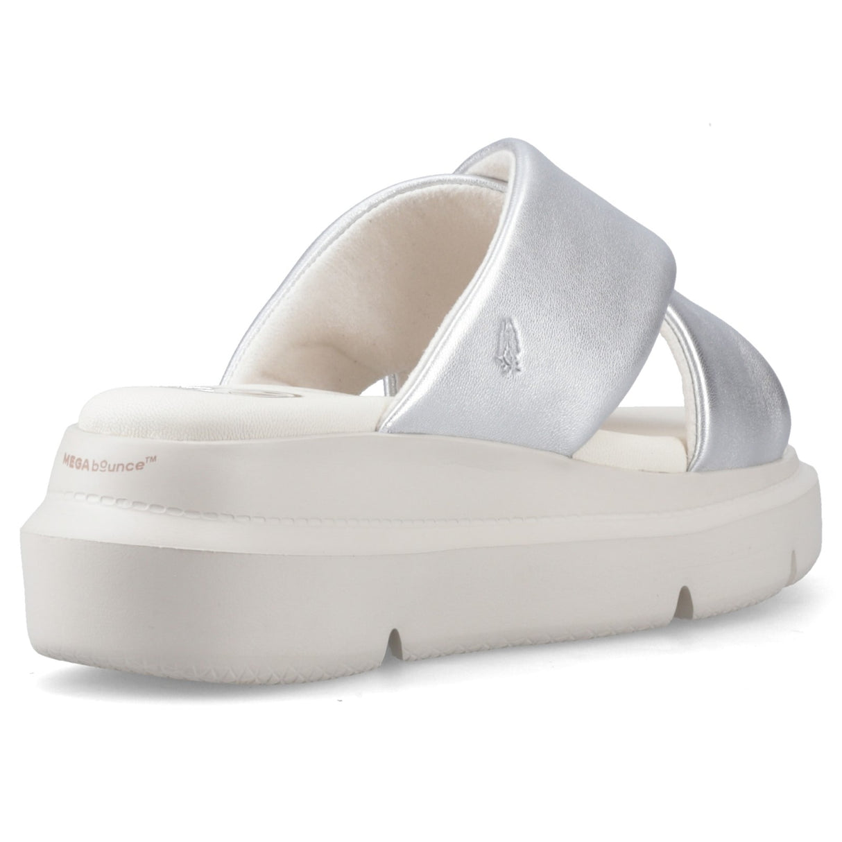 Hush Puppies Womens Uplift Crossover Slide Silver