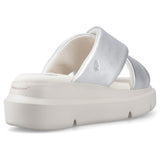 Hush Puppies Womens Uplift Crossover Slide Silver