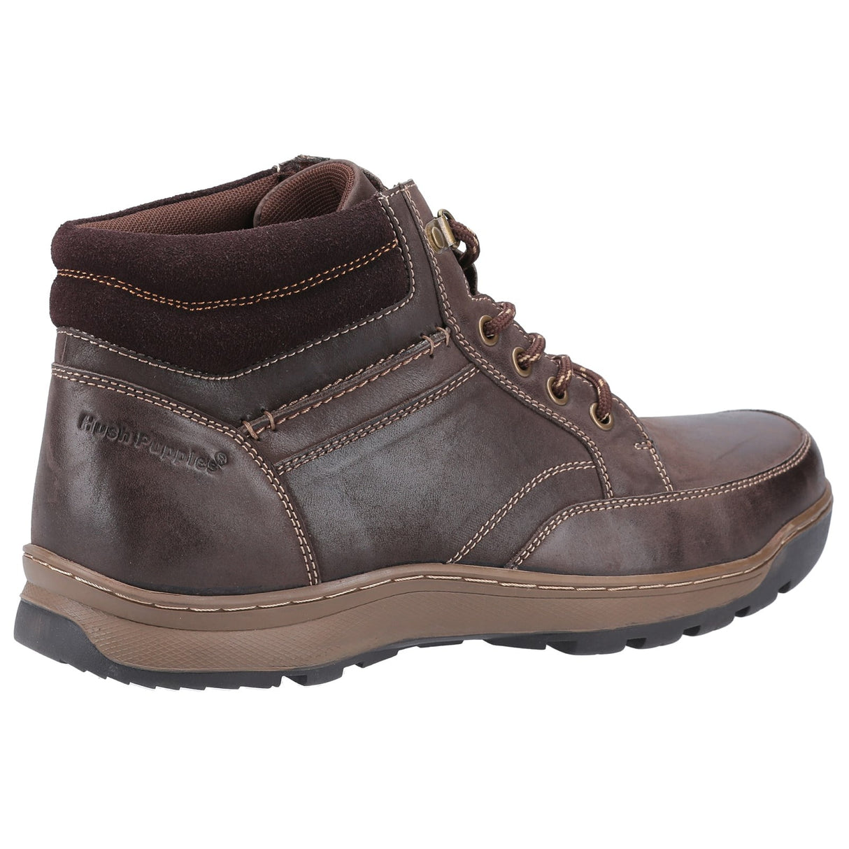 Hush Puppies Mens Grover Lace Boots TAN