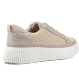 Hush Puppies Womens Haisley Woven Trainer Taupe