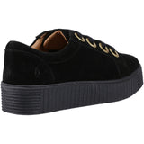 Hush Puppies Womens Tamsin Suede Trainer Black