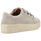 Hush Puppies Womens Tamsin Suede Trainer Taupe