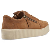 Hush Puppies Womens Tara Suede Trainer Tan