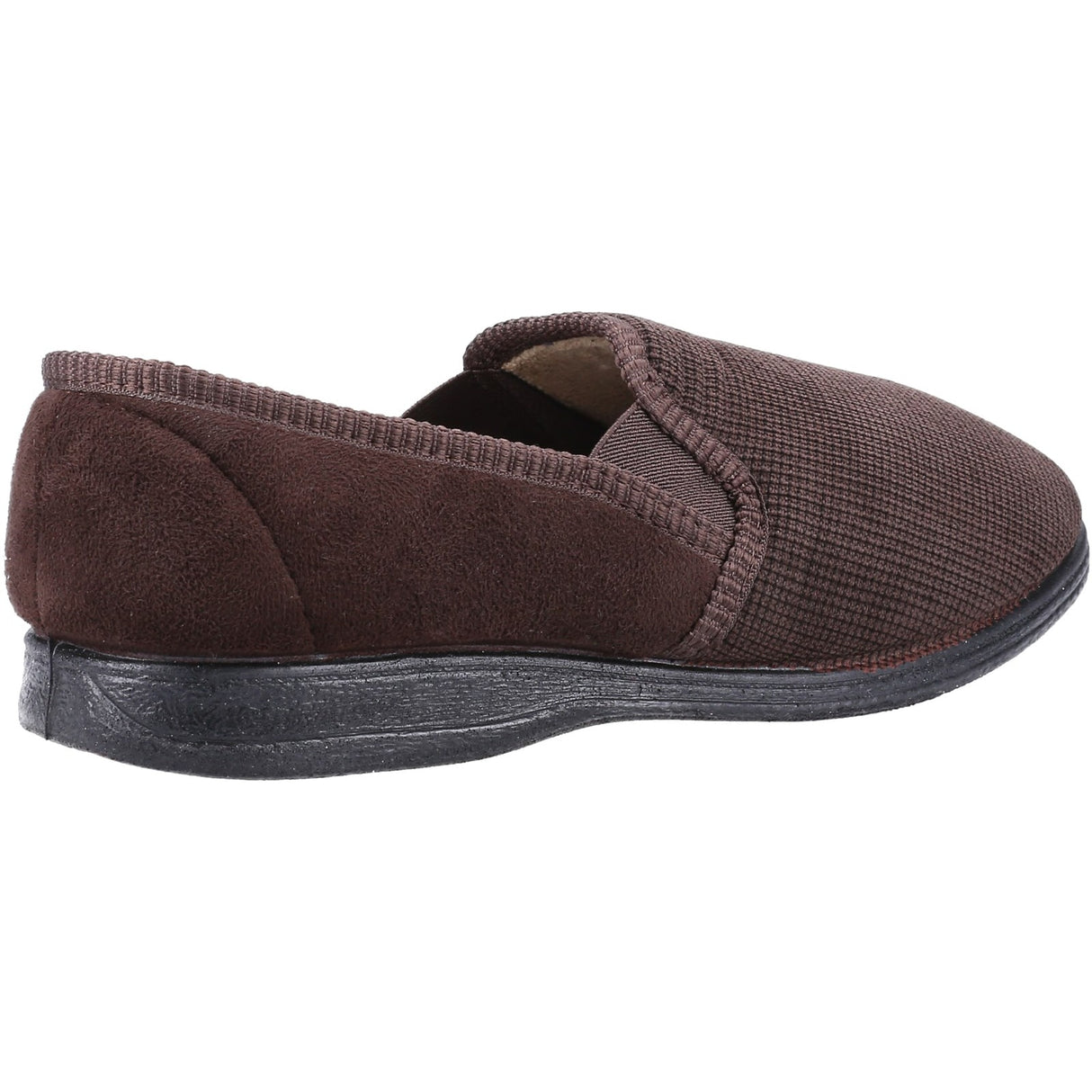 Fleet & Foster Mens Tim Twin Gusset Slipper Brown