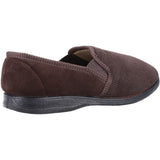Fleet & Foster Mens Tim Twin Gusset Slipper Brown