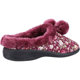 Fleet & Foster Womens Buzzard Mule Slipper Burgundy