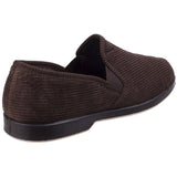 GBS Mens Twin Gusset Slipper Brown