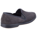 GBS Mens Twin Gusset Slipper Grey