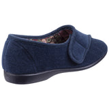 GBS Womens Audrey Touch Fastening Slipper Navy