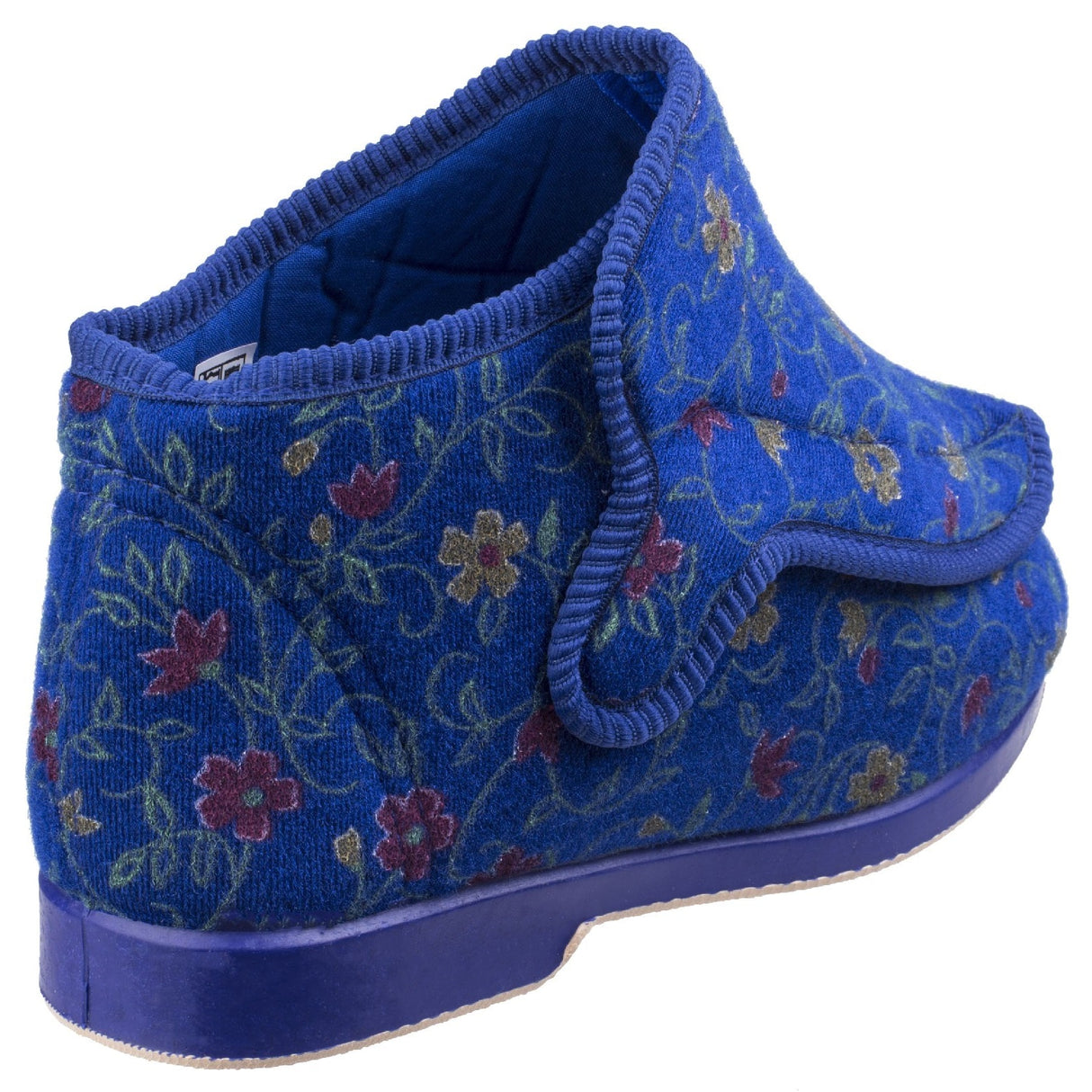 GBS Womens Rhona Ladies Extra Wide Fit Slipper Blue