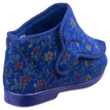 GBS Womens Rhona Ladies Extra Wide Fit Slipper Blue