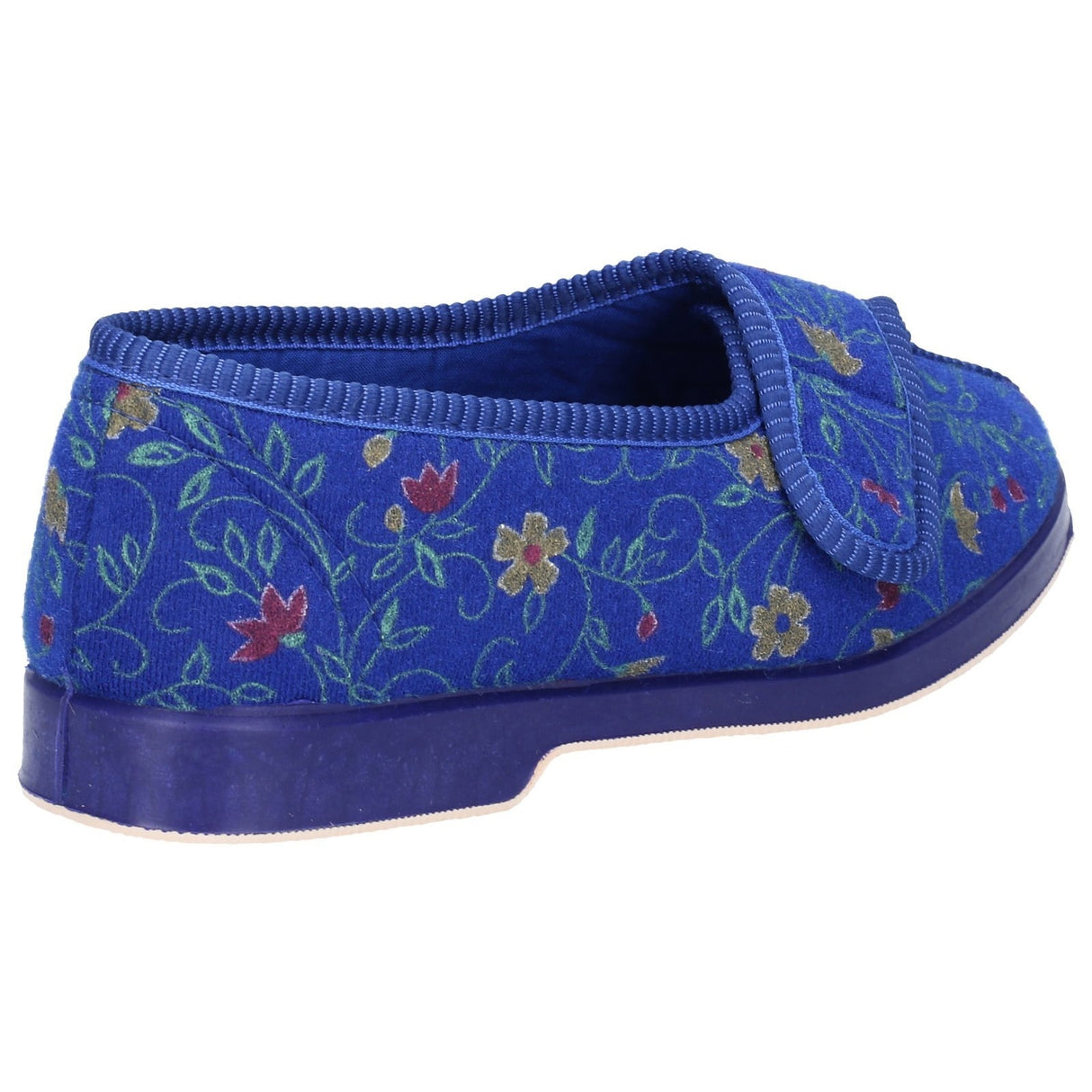 GBS Womens Wilma Ladies Wide Fit Slipper Blue