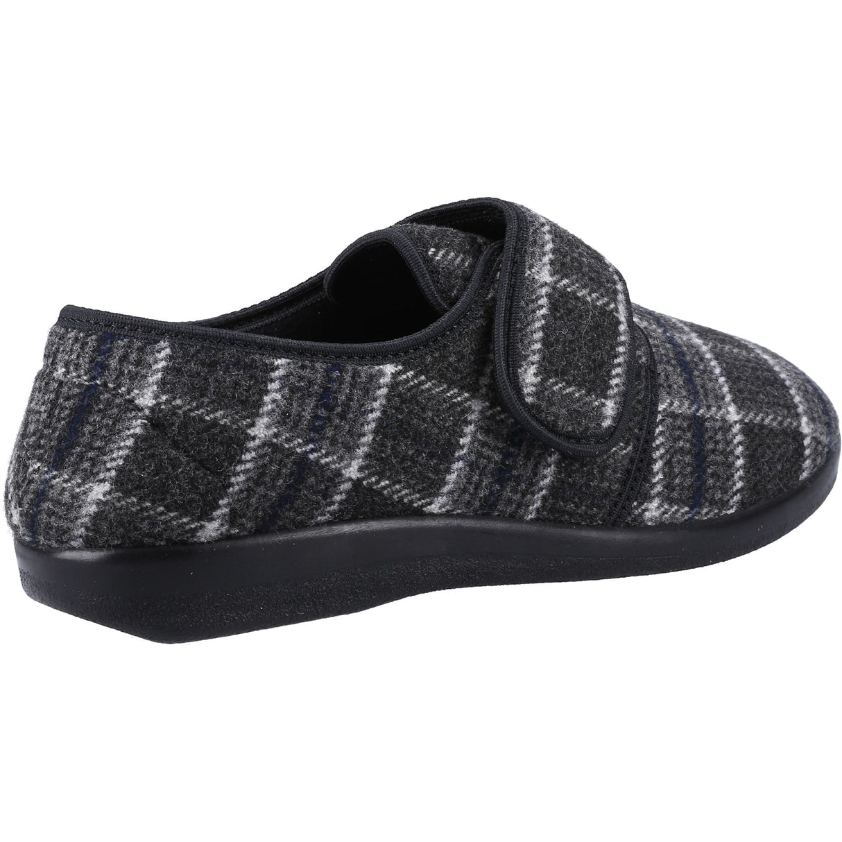 GBS Med Mens Gerald Mens Classic Slippers Black/White
