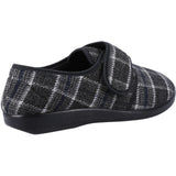 GBS Med Mens Gerald Mens Classic Slippers Black/White