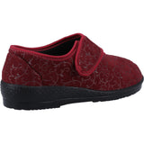 GBS Med Womens Geraldine Ladies Classic Slippers Burgundy
