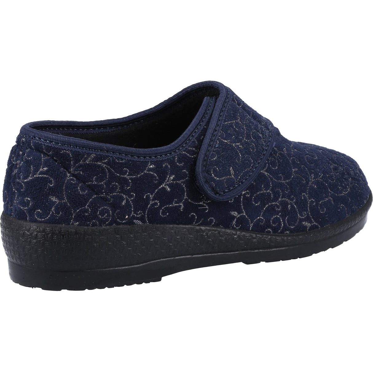GBS Med Womens Geraldine Ladies Classic Slippers Navy