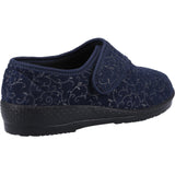 GBS Med Womens Geraldine Ladies Classic Slippers Navy