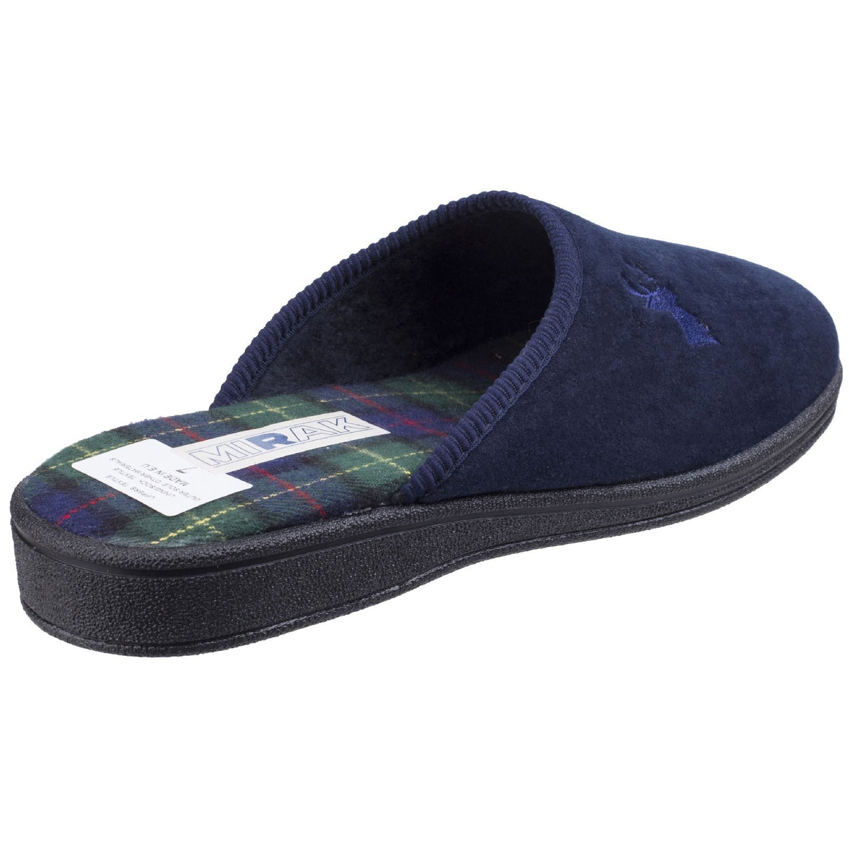 Mirak Mens Buck Mule Slipper Navy