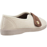 Mirak Womens Andrea Touch Fastening Slipper Beige