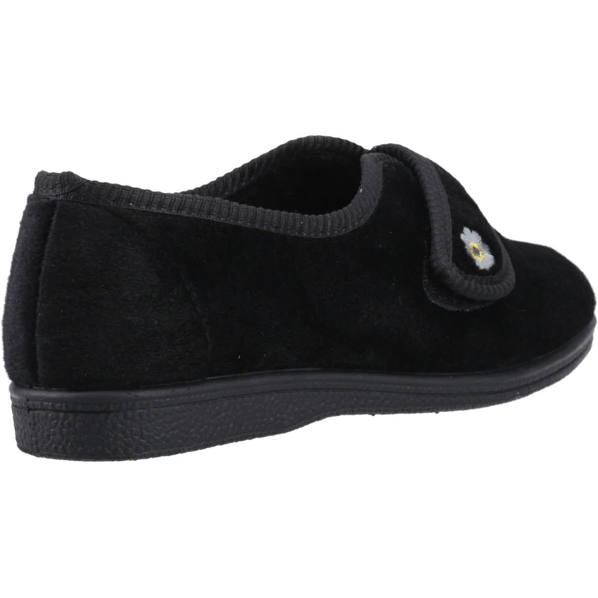 Mirak Womens Andrea Touch Fastening Slipper Black