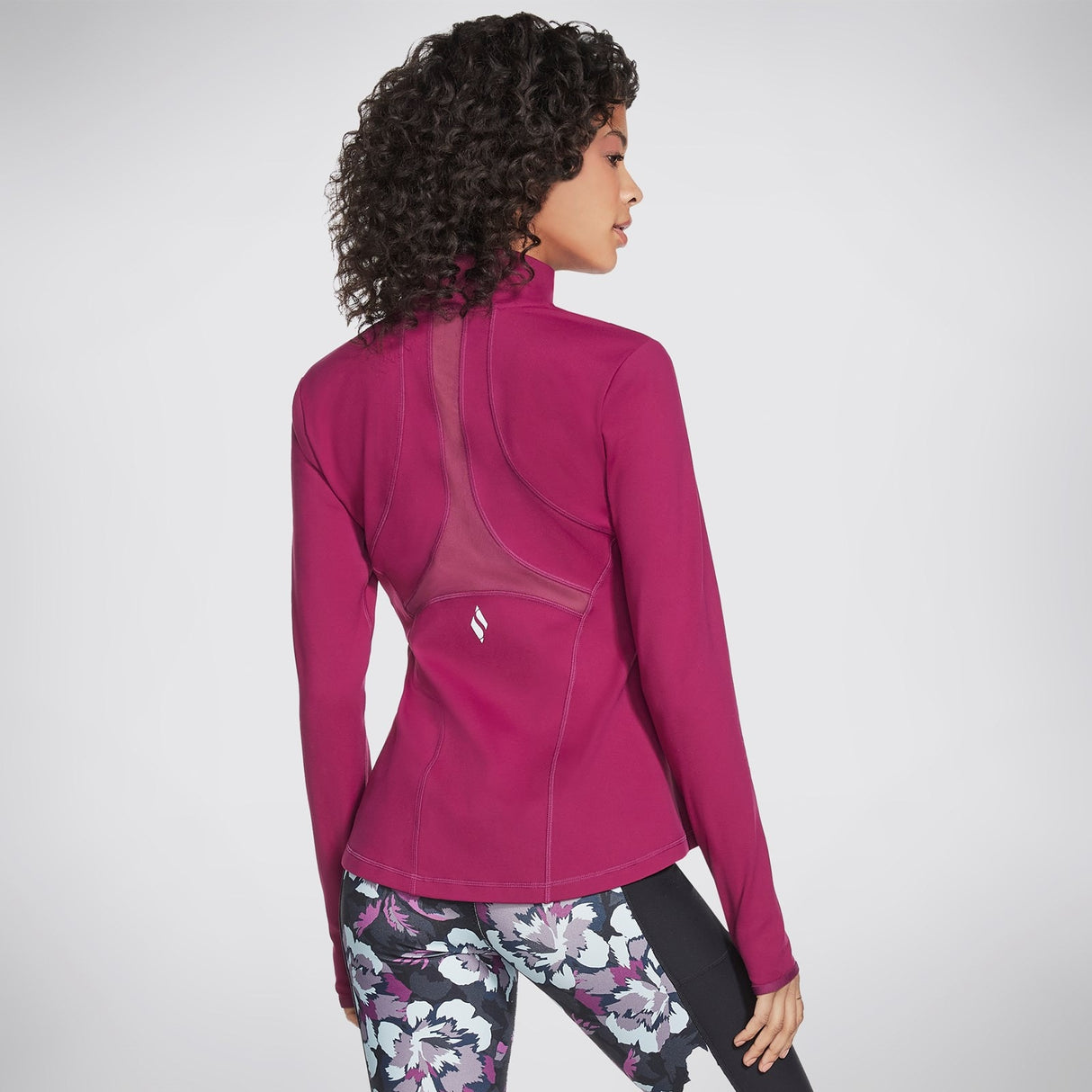 Skechers Womens GOWALK Wear Mesh Jacket Magenta