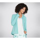 Skechers Womens GOWALK Wear Mesh Jacket Porcelain