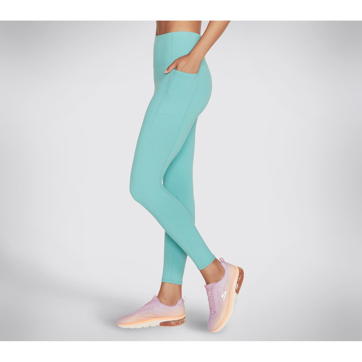 Skechers Womens GOWALK Wear High Waisted Legging Porcelain