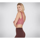 Skechers Womens Gosculpt Leopard Longline Bra Dark Pink