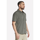 Skechers Mens GO WALK Air Short Sleeve Shirt Olive/Grey