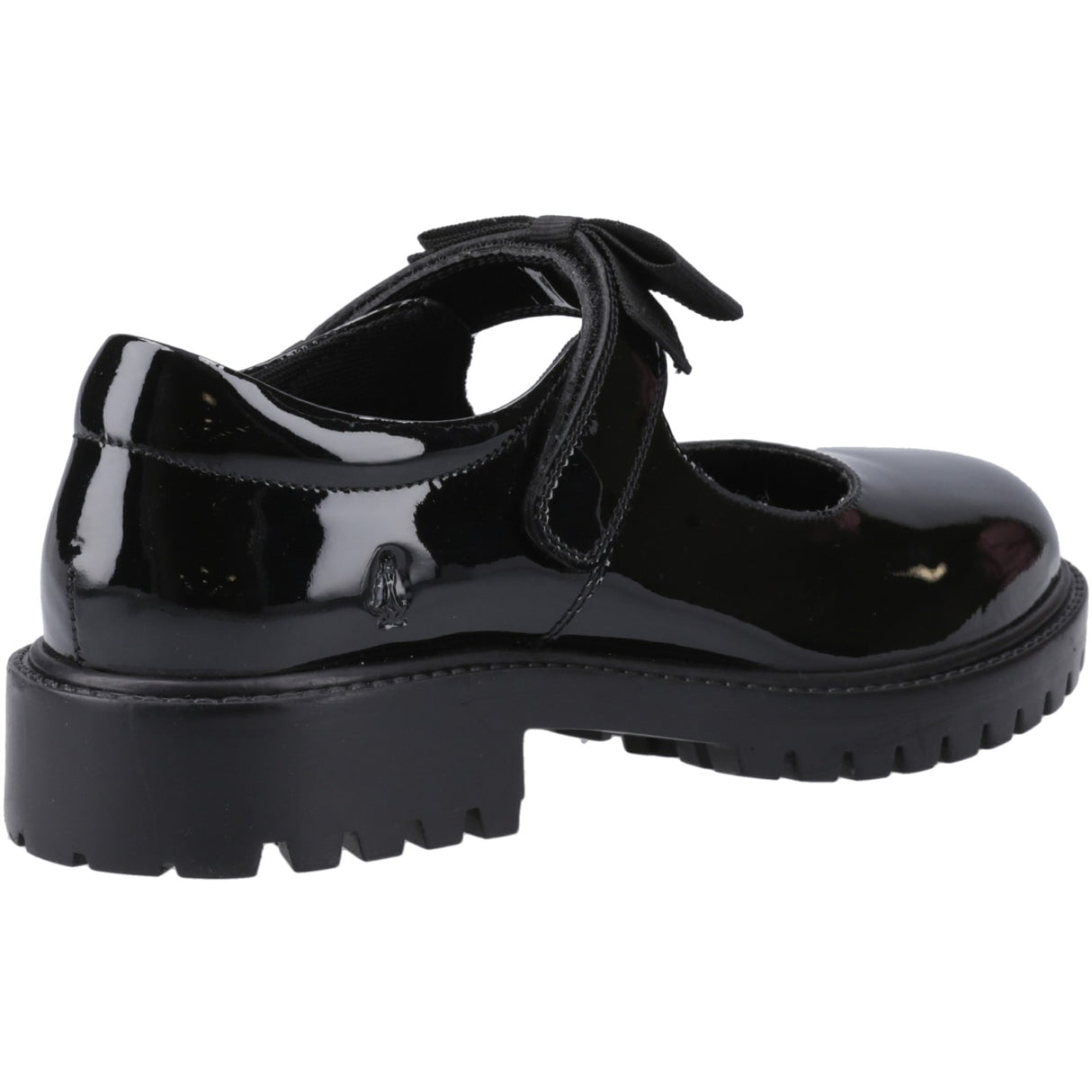 Hush Puppies Womens Astrid Bow Patent Snr Black
