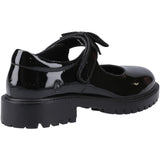 Hush Puppies Womens Astrid Bow Patent Snr Black