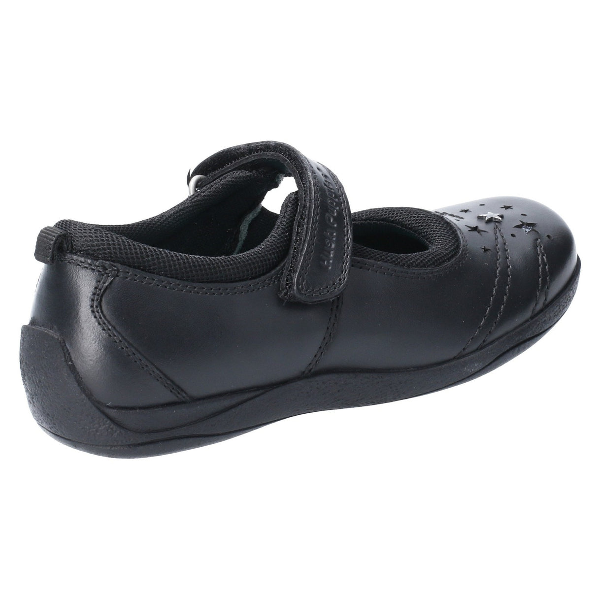 Hush Puppies Junior Girls Amber Junior School Shoe Black