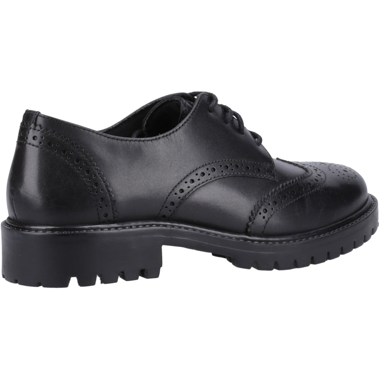 Hush Puppies Girls Athena Senior Shoe Black