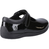 Hush Puppies Junior Girls Caitlin T-Bar Patent Jnr Black