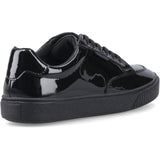 Hush Puppies Girls EVELYN LACE TRAINER SNR Black Patent