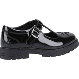 Hush Puppies Junior Girls Fiona Patent Junior Shoe Black