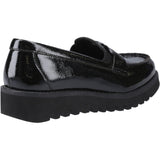 Hush Puppies Girls Francis Loafer Patent Black