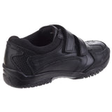 Hush Puppies Mens Jezza Senior School Shoe Black