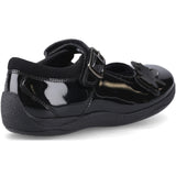 Hush Puppies Junior Girls JULIE BALLERINA PATENT Black