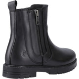 Hush Puppies Girls Liana Zip Boot Snr Black