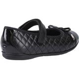 Hush Puppies Girls Lottie Quilt Ballerina Snr Black