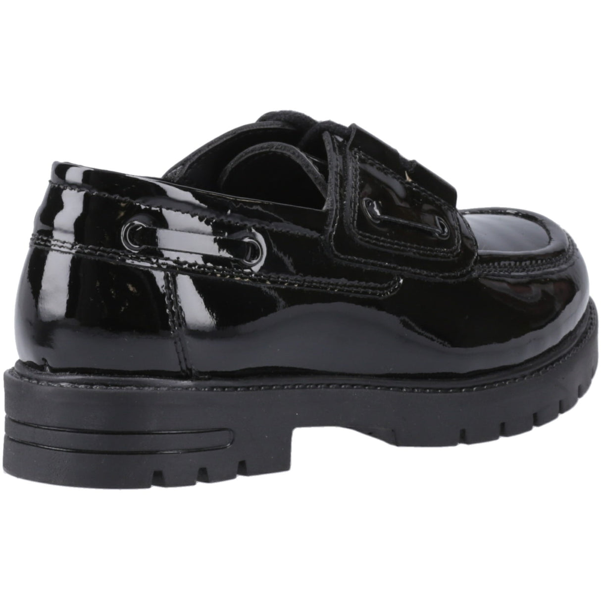 Hush Puppies Girls Lucy Patent Snr Black